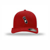 Flexfit F-Bomb Carbon Fiber Patch Trucker Hat - RED/WHITE