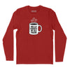 Hello Darkness Coffee Long Sleeve T-Shirt - Red