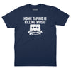 Home Taping is Killing Music T-Shirt - Navy