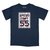 I Can't Drive 55 Sign Relaxed Fit T-Shirt - Navy