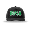 IRISH Lightning Bolt 5-Panel Structured Snapback Hat - BLACK