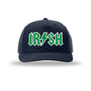 IRISH Lightning Bolt 5-Panel Structured Snapback Hat - NAVY