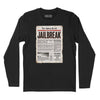 Jailbreak Newspaper Article Long Sleeve T-Shirt - Black