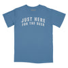 Just Here for the Beer Vintage Arch Relaxed Fit T-Shirt - Slate