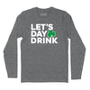 Let's Day Drink Shamrock Long Sleeve T-Shirt - Charcoal Heather