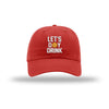 Let's Day Drink Sun Dad Hat - RED