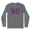 Dearly Beloved Paisley Long Sleeve T-Shirt (Inspired by Prince) - Charcoal Heather