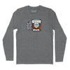 I Love Scotch Long Sleeve T-Shirt (Inspired by Ron Burgundy) - Charcoal Heather
