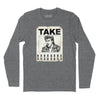 Take On Me Handbill Long Sleeve T-Shirt (Inspired by A-Ha) - Charcoal Heather