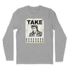 Take On Me Handbill Long Sleeve T-Shirt (Inspired by A-Ha) - Heather Grey
