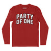 Party of One Long Sleeve T-Shirt - Red