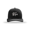 Love Machine Structured Trucker (Inspired by Cheech & Chong) - BLACK