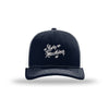 Love Machine Structured Trucker (Inspired by Cheech & Chong) - NAVY