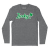 Lucky Shamrock Long Sleeve T-Shirt - Charcoal Heather