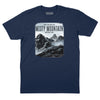 Misty Mountain National Park T-Shirt (Inspired by Led Zeppelin) - Navy