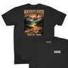 Whiskey River T-Shirt (Inspired by Willie Nelson) - Black