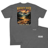 Whiskey River T-Shirt (Inspired by Willie Nelson) - Charcoal Heather