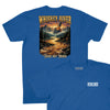 Whiskey River T-Shirt (Inspired by Willie Nelson) - Royal