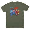Get It At Porky's Neon Sign T-Shirt - OD Green