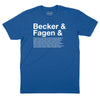 Becker & Fagen Et Al T-Shirt (Inspired by Steely Dan) - Royal