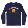 Morrison Hotel Long Sleeve T-Shirt (Inspired by The Doors) - Navy