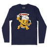 Beer Pitcher Man Long Sleeve T-Shirt - Navy