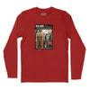 Roland the Headless Thompson Gunner Action Figure Long Sleeve T-Shirt (Inspired by Warren Zevon) - Red