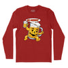 Beer Pitcher Man Long Sleeve T-Shirt - Red