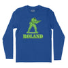 Roland the Headless Thompson Gunner Long Sleeve T-Shirt (Inspired by Warren Zevon) - Royal