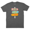 No Shoes No Shirt No Problem T-Shirt - Charcoal Heather
