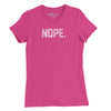 The Nope Womens T-Shirt - Berry