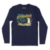 O'Malley's Bar Long Sleeve T-Shirt (Inspired by Escape - The PiΓ±a Colada Song) - Navy
