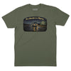 Long Lonesome Highway T-Shirt (Inspired by Bob Segar) - OD Green