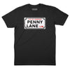 Penny Lane Street Sign T-Shirt (Inspired by The Beatles) - Black