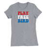Play Free Bird Colors Womens T-Shirt - Heather Gray