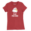 Play Free Bird T-Womens T-Shirt - Heather Red