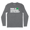 Prone to Shenanigans & Malarkey Long Sleeve T-Shirt - Charcoal Heather
