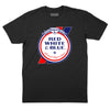 Red White & Blue Beer T-Shirt - Black
