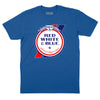 Red White & Blue Beer T-Shirt - Royal