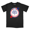Red White & Blue Beer Relaxed T-Shirt - BLACK