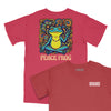 Peace Frog Relaxed T-Shirt (Inspired by The Doors) - BRICK