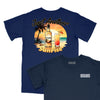 Just Another Tequila Sunrise Relaxed T-Shirt (Inspired by The Eagles) - NAVY