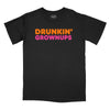 Drunkin' Grownups Relaxed T-Shirt - BLACK