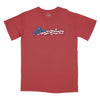 America Old Glory Script Relaxed T-Shirt - BRICK