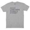 Send Lawyers Guns & Money Subdued T-Shirt - Heather Grey
