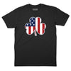Shamrock American Flag T-Shirt - Black