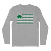 Shamrock Flag Long Sleeve T-Shirt - Heather Grey