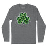 Shamrock Patch Long Sleeve T-Shirt - Charcoal Heather