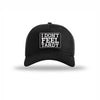 I Don't Feel Tardy Carbon Fiber Patch Structured Hat - BLACK