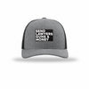 Send Lawyers Guns & Money Carbon Fiber Patch Structured Trucker - HEATHER GREY/BLACK